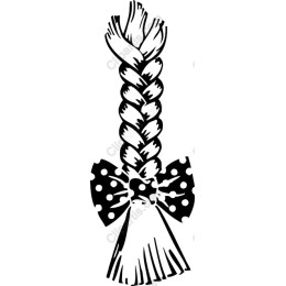 Braided Hairstyle with Polka-Dot Bow