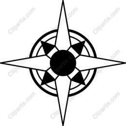 Stylish Compass Symbol