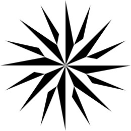 Black Compass Rose
