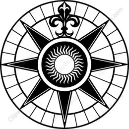 Elegant Compass Rose