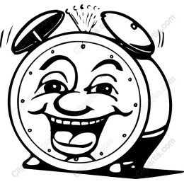 Cheerful Cartoon Alarm Clock
