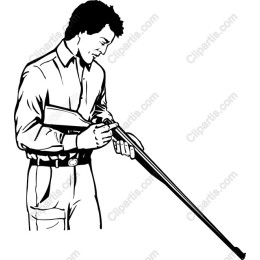 Hunter with Shotgun