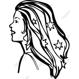 Starry-Haired Woman