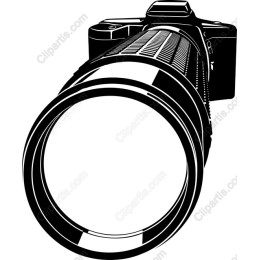 Professional Camera with Telephoto Lens