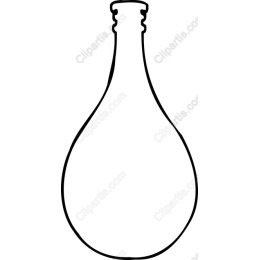 Elegant Glass Bottle Outline