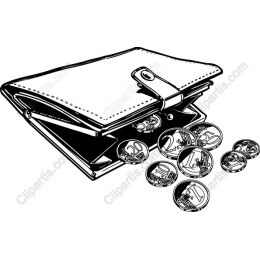 Classic Wallet with Coins