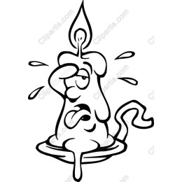 Whimsical Melting Candle