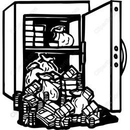 Money-Filled Safe