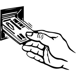 Hand Inserting Credit Card