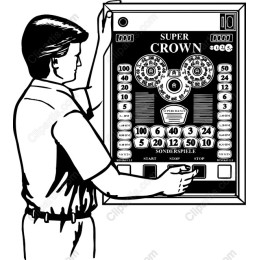 Super Crown Vintage Gaming Machine