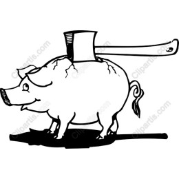 Whimsical Piggy Bank Axe