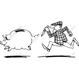 Chasing Savings: Playful Piggy Bank