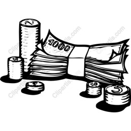 Money Bundle and Coins