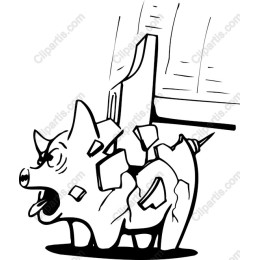 Whimsical Quirky Pig