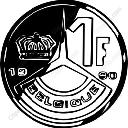 Belgium 1 Franc Coin