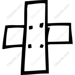 Hand-Drawn Medical Cross
