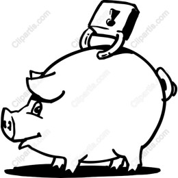 Piggy Bank with Padlock