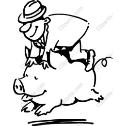 Playful Pig Ride