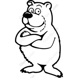 Confident Cartoon Bear