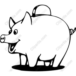 Cheerful Piggy Bank