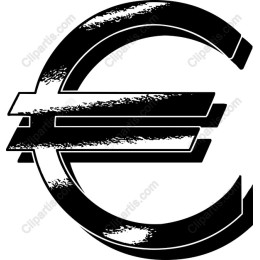 Stylized Euro Currency Symbol