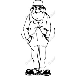 Dapper Gentleman Hand-Drawn