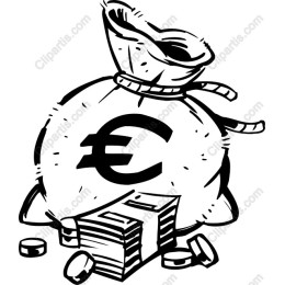 Money Bag with Euro Symbol