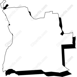 Angola Map Outline