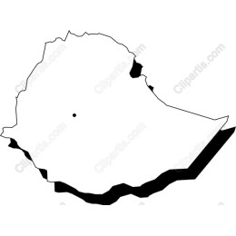 Ethiopia Map Outline