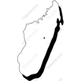 Madagascar Island Outline