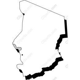 Chad Map - Minimalist