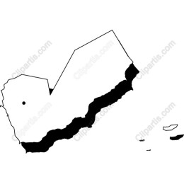 Yemen Outline Map