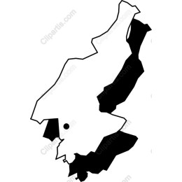North Korea Minimalist Map