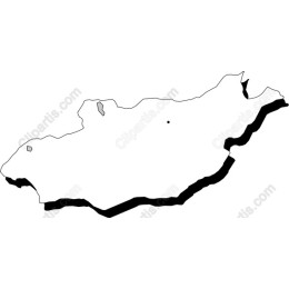 Outline Map of Mongolia