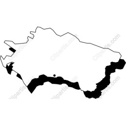 Stylized Geographic Map