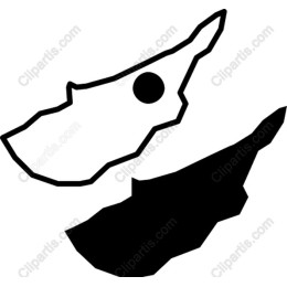 Stylized Black and White Map