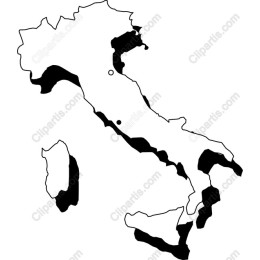 Minimalist Italy Maps