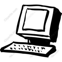 Hand-Drawn Retro Computer