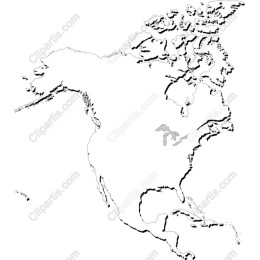 North America Outline Map