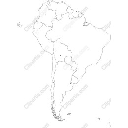 Minimalist South America Map