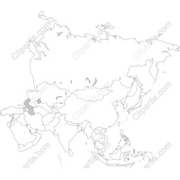 Asian Map - Customizable and