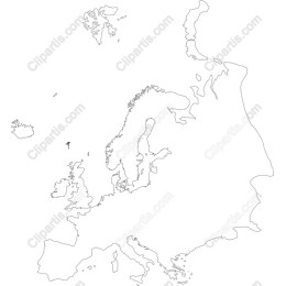 Minimalist Map of Europe