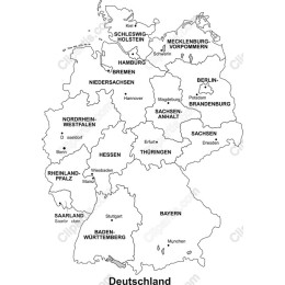 Germany Minimalistic Map