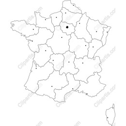 Minimalist Map of France