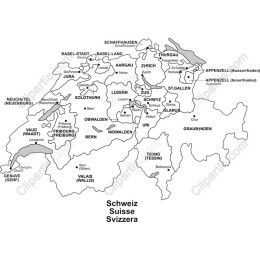 Switzerland Geographic Map - and Available