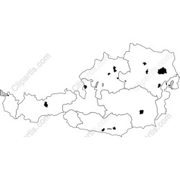 Simplified Map of Austria