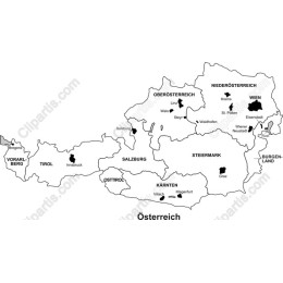 Map of Austria