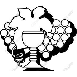 Grapes and Wine Goblet