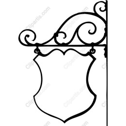 Elegant Ornate Hanging Sign