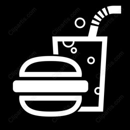 Burger and Drink Icon